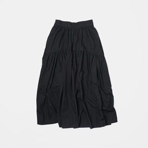 Elegant Flare Black Women's Skirt